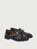  Giày Nam Salvatore Ferragamo Moccasin With Gancini Ornament 'Nebbiolo' 