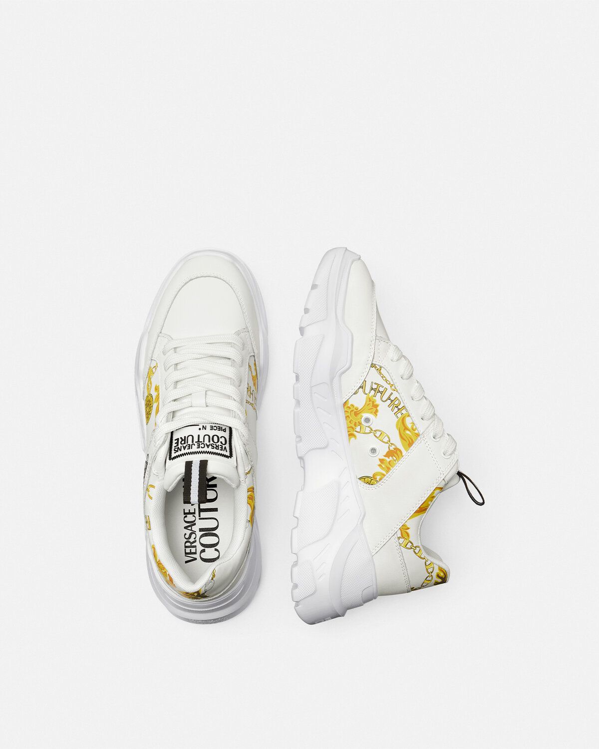  Giày Nam Versace Jeans Couture Chain Couture Speedtrack Trainers 'White' 