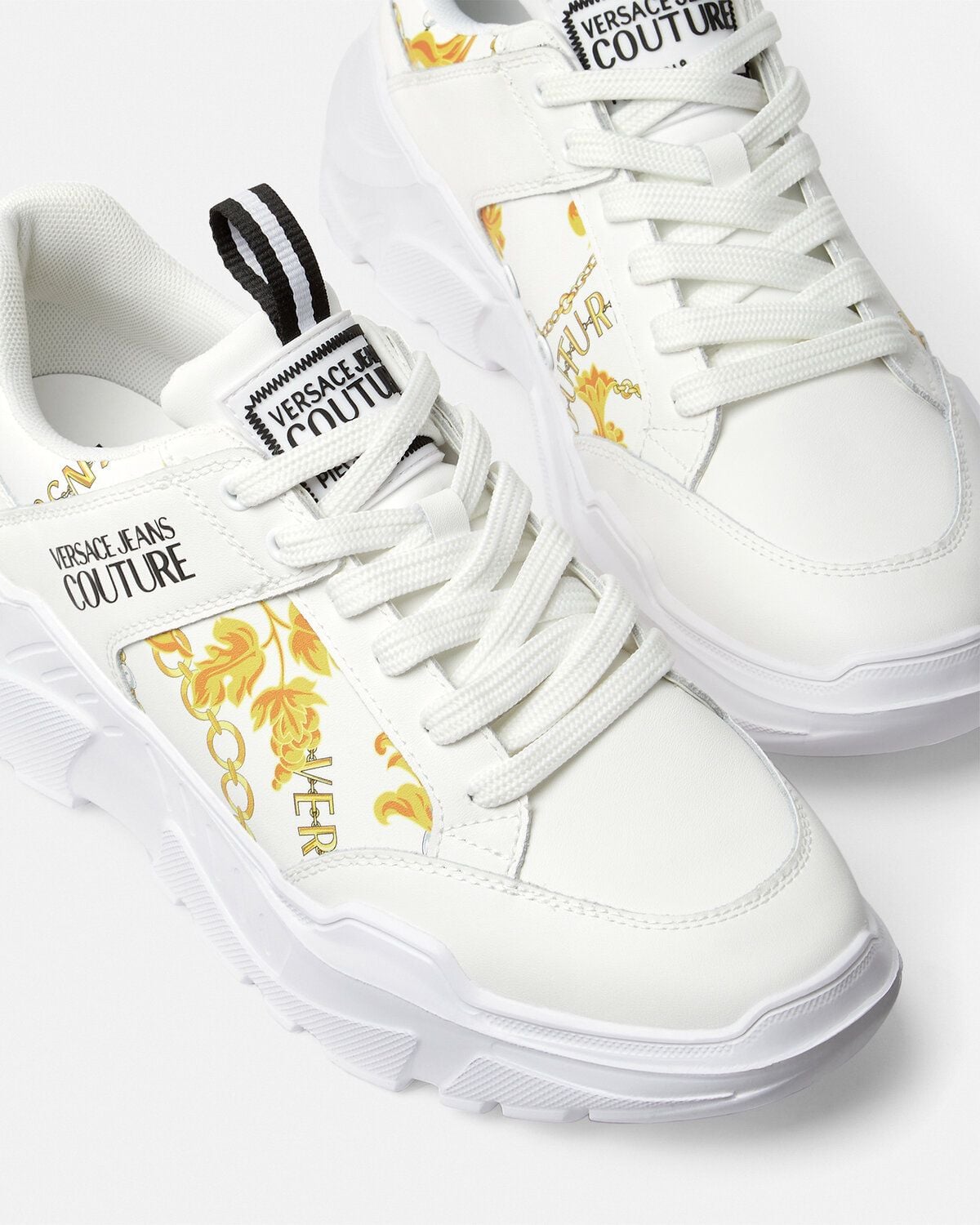  Giày Nam Versace Jeans Couture Chain Couture Speedtrack Trainers 'White' 