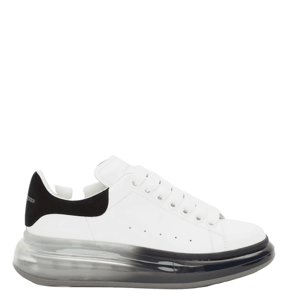  Giày Nữ Alexander McQueen Oversized Sneaker 'White Black' 
