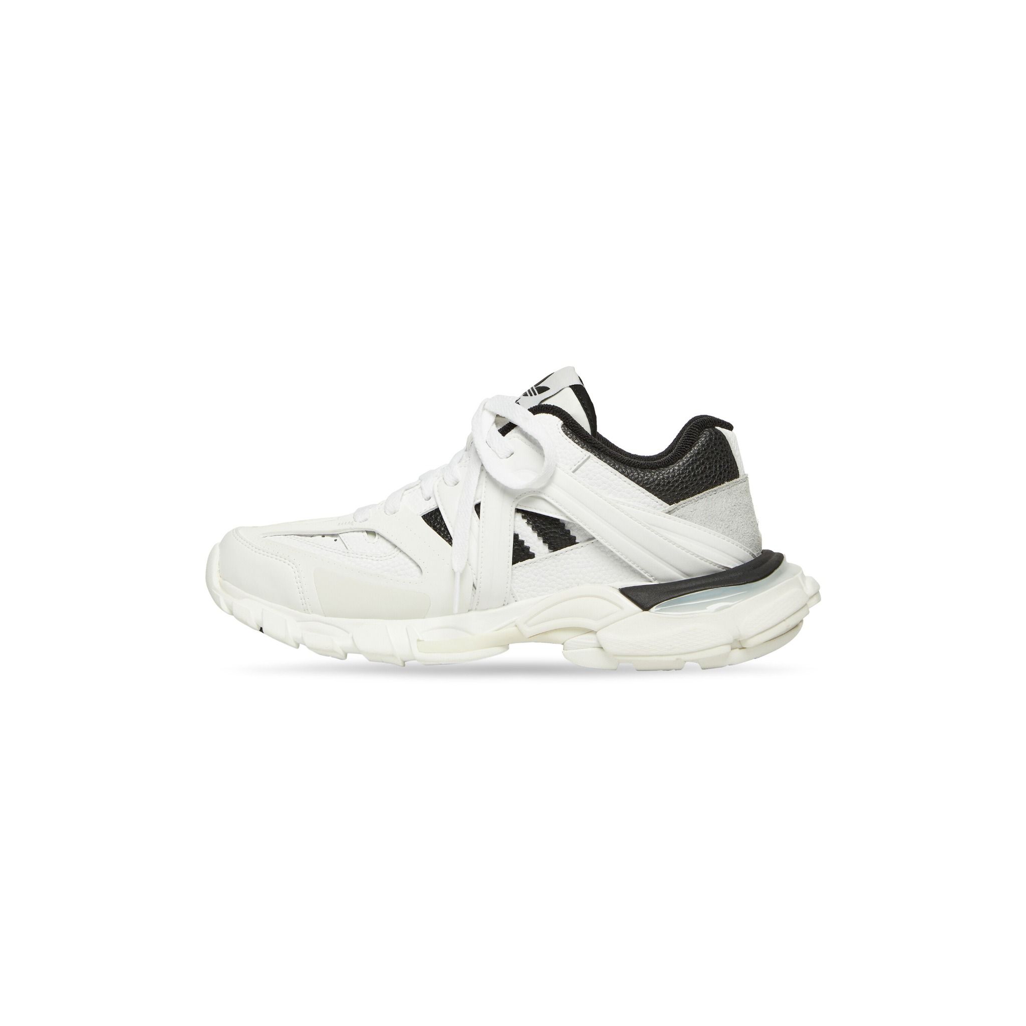 Giày Nữ Balenciaga x Adidas Track Forum Low Top Trainers 'White Black' 
