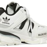  Giày Nữ Balenciaga x Adidas Track Forum Low Top Trainers 'White Black' 