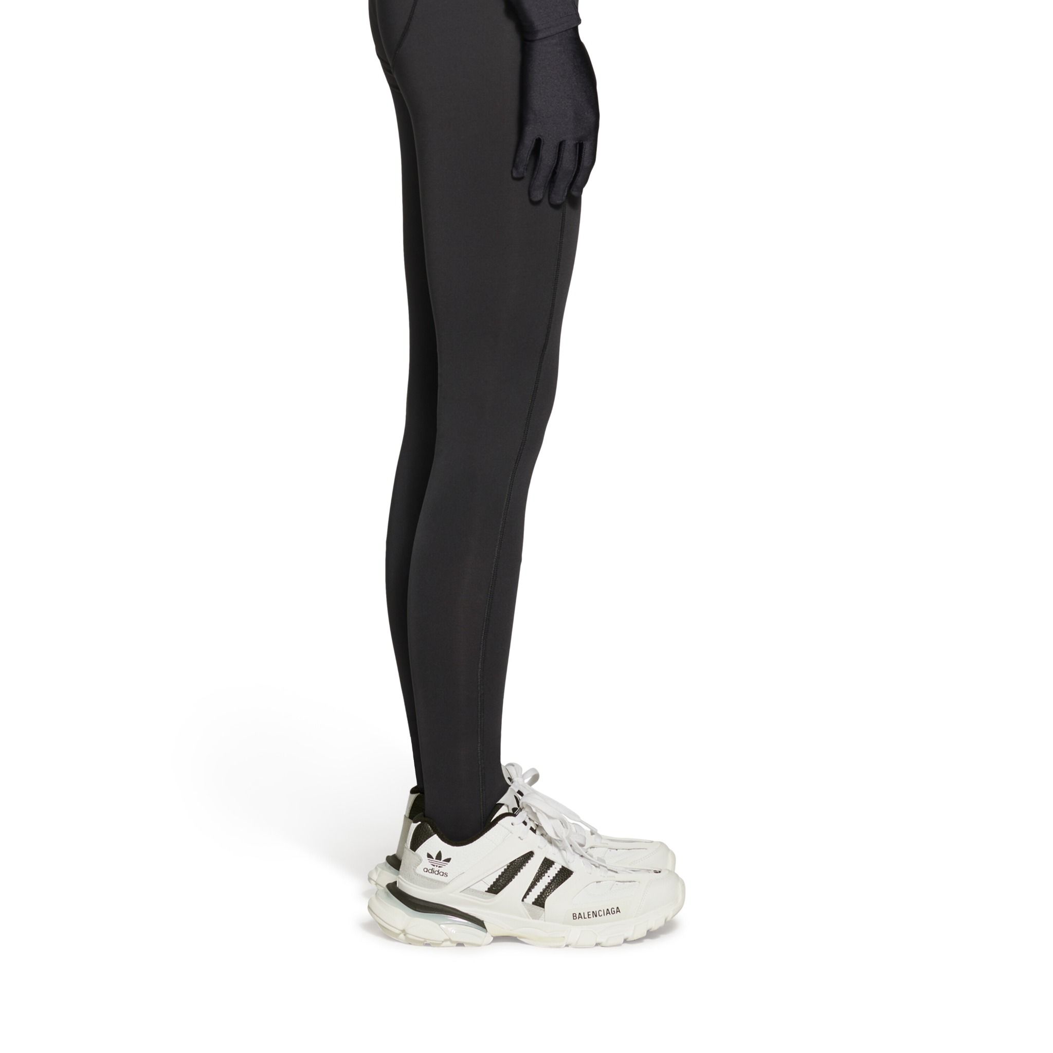  Giày Nữ Balenciaga x Adidas Track Forum Low Top Trainers 'White Black' 