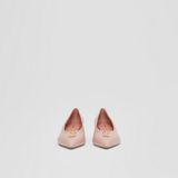  Giày Nữ Burberry Monogram Motif Leather Point-toe Pumps 'Dusky Pink' 