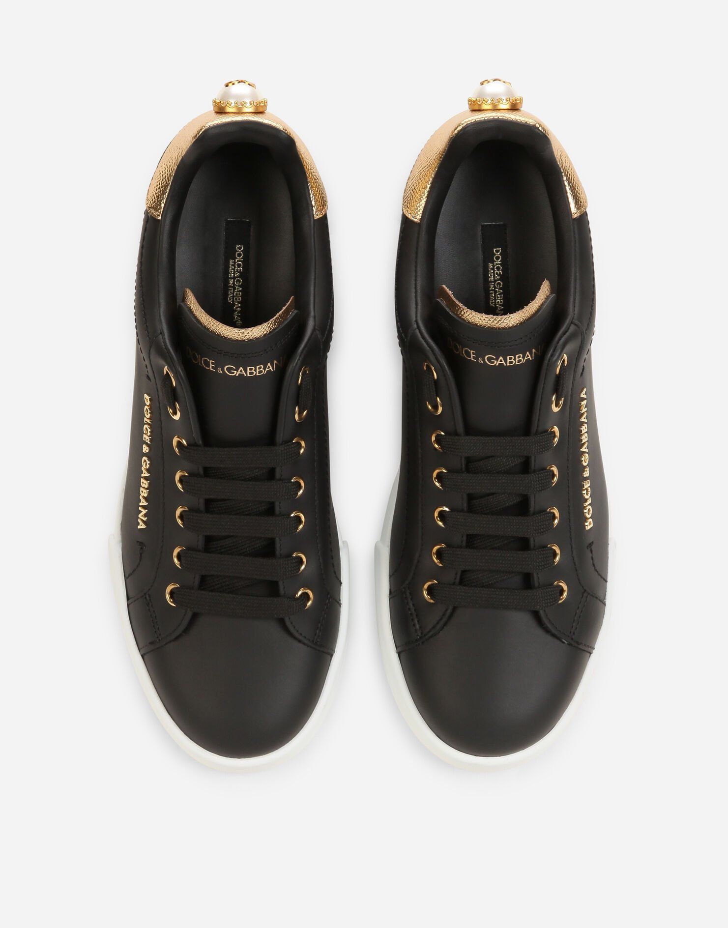 Giày Nữ Dolce & Gabbana Nappa Portofino 'Black Gold' CK1602AN2988E831 –  LUXITY