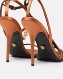  Giày Nữ Versace Crystal Medusa '95 Sandals 'Orange' 