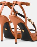 Giày Nữ Versace Crystal Medusa '95 Sandals 'Orange' 
