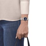  Đồng Hồ Nữ Tissot T-My Lady Automatic Diamond Blue Dial Watch 'Silver' 