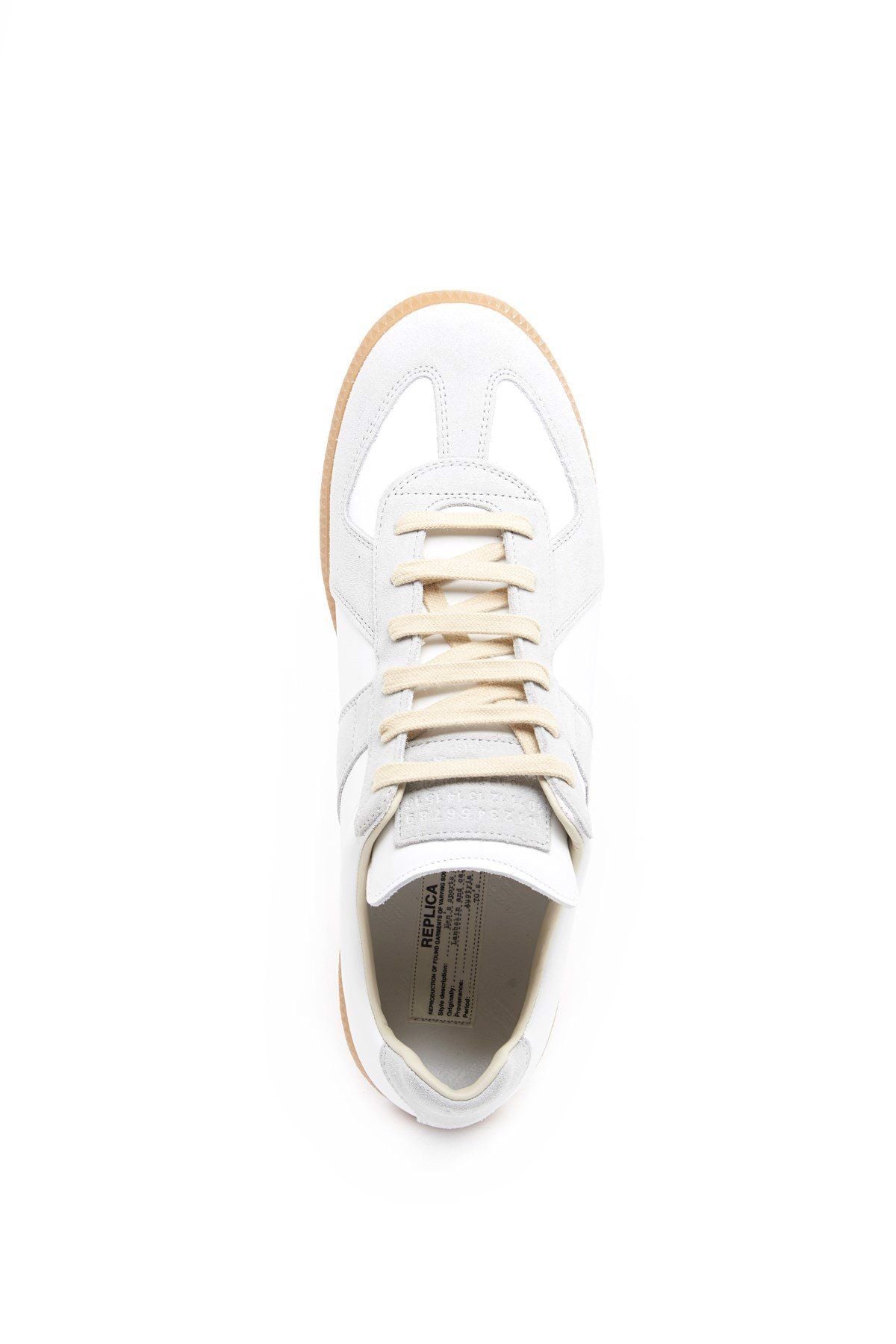  Giày Nam Maison Margiela Calfskin Replica Sneakers 'White Grey' 