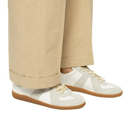  Giày Nam Maison Margiela Calfskin Replica Sneakers 'White Grey' 