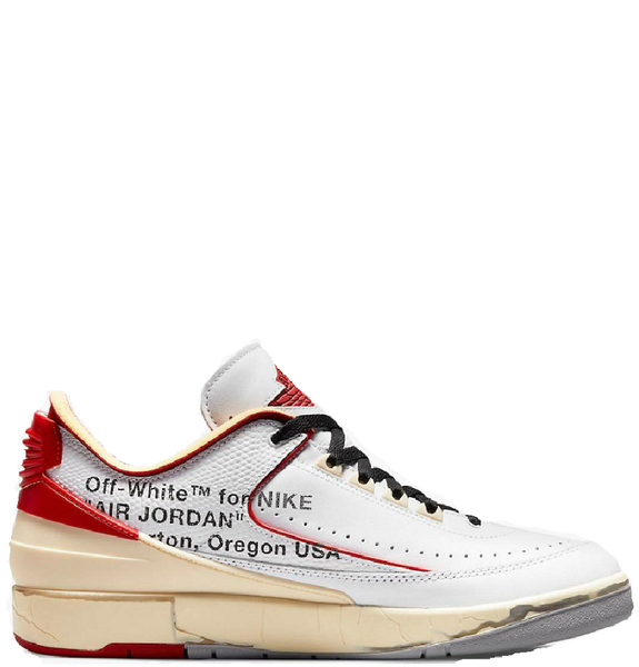  Giày Nike Off-White x Air Jordan 2 Retro Low SP 'White Varsity Red' 