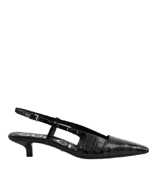  Giày Nữ Gucci Crocodile Print Pump 'Black' 