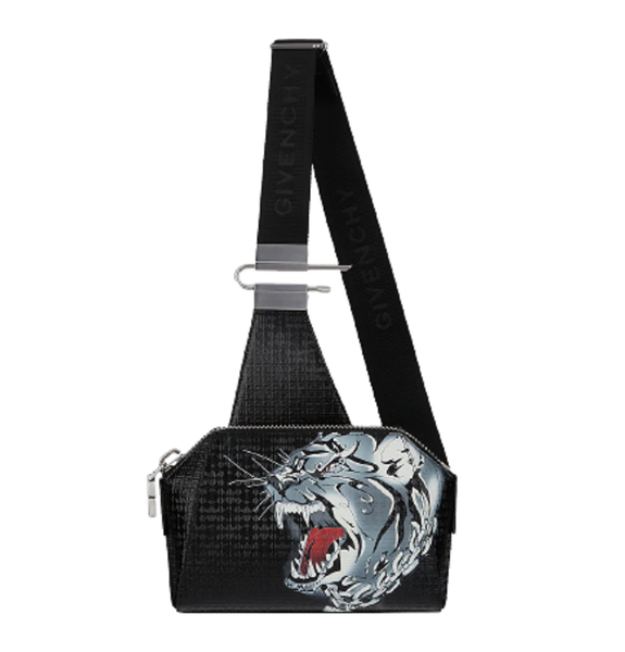  Túi Givenchy Nam Small Crossbody Bag Box Leather 'Antigona Tiger' 