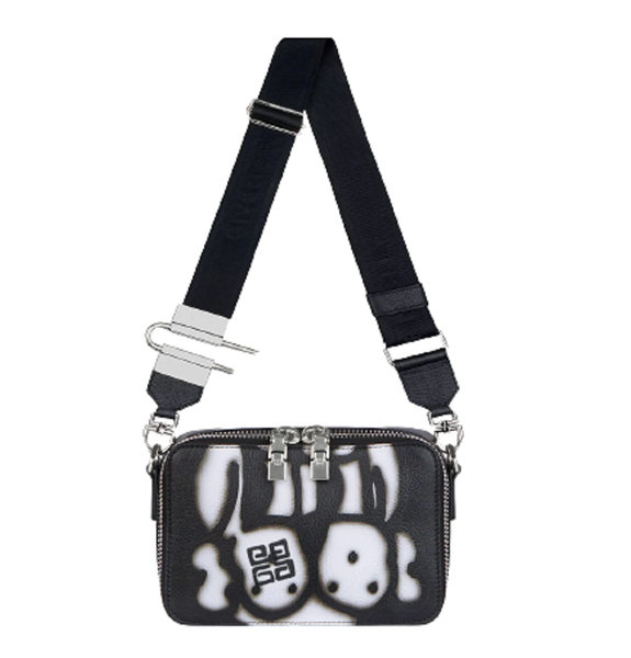  Túi Givenchy Nam Small Crossbody Bag Box Leather 'Antigona Dog Black' 