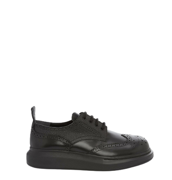  Giày Nam Alexander McQueen Hybrid Lace Up 'Black' 