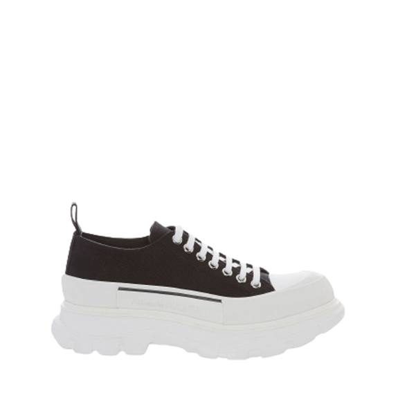  Giày Nam Alexander McQueen Tread Slick Lace Up 'Black White' 