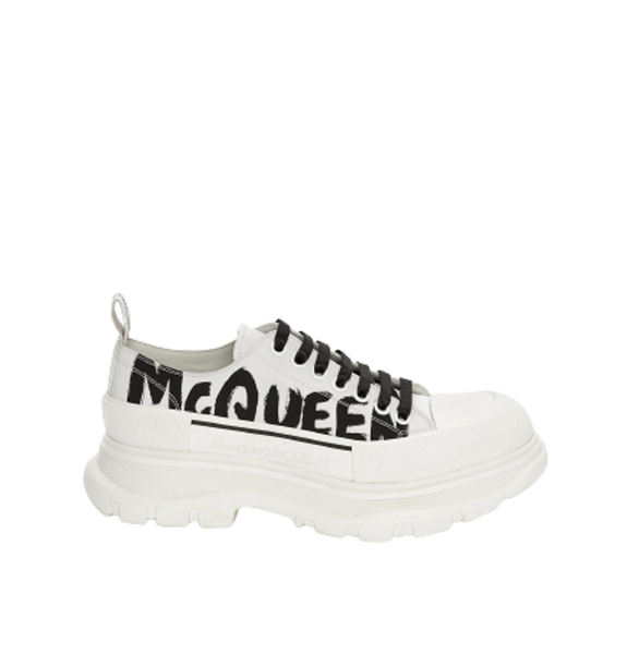  Giày Nam Alexander McQueen Tread Slick Lace Up 'Optic White' 