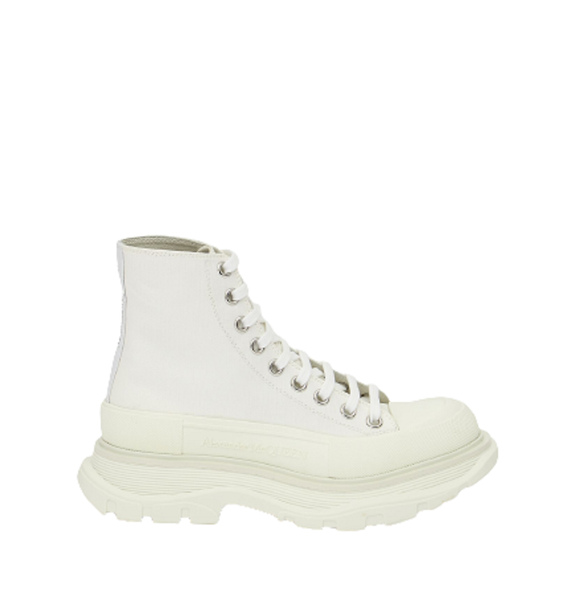  Giày Nam Alexander McQueen Tread Slick Boot 'White' 