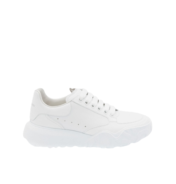  Giày Nữ Alexander McQueen Court Trainer 'White' 