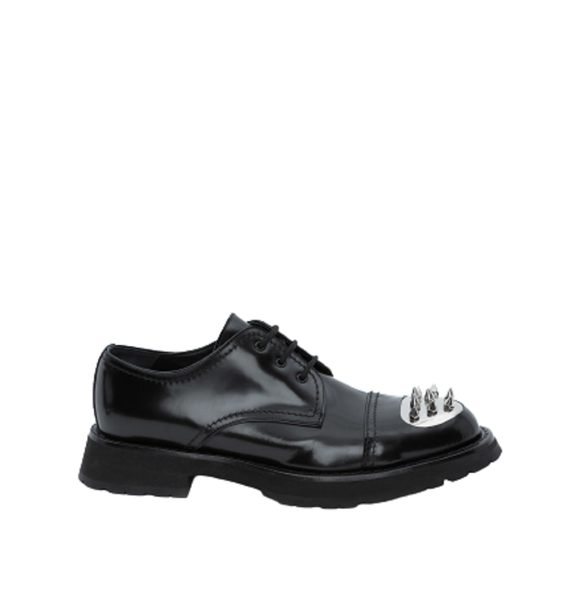  Giày Nam Alexander McQueen Punk Stud Derby 'Black Silver' 
