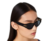  Kính Nữ Marc Jacobs Icon Cat Eye Sunglasses 'Black' 