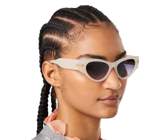  Kính Nữ Marc Jacobs Icon Cat Eye Sunglasses 'Ivory' 