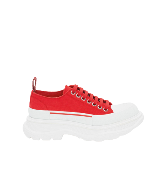  Giày Nam Alexander McQueen Tread Slick Lace Up 'Lust Red' 