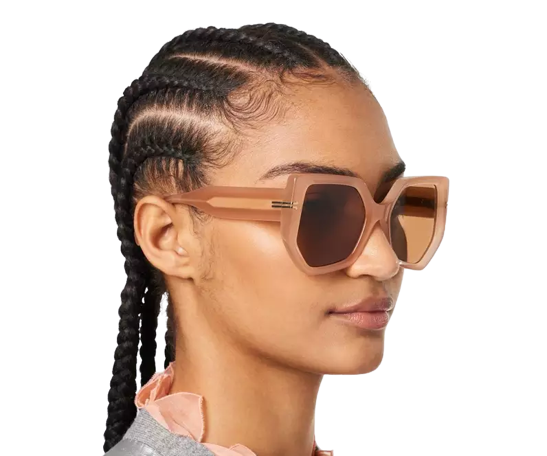  Kính Nữ Marc Jacobs Icon Oversized Square Sunglasses 'Beige' 