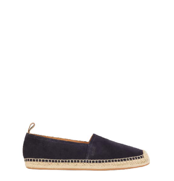  Giày Nam Hugo Boss Suede Espadrilles Embossed Logo 'Dark Blue' 