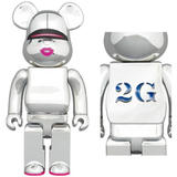  Mô Hình Bearbrick Sorayama 2G Silver Ver 2G 
