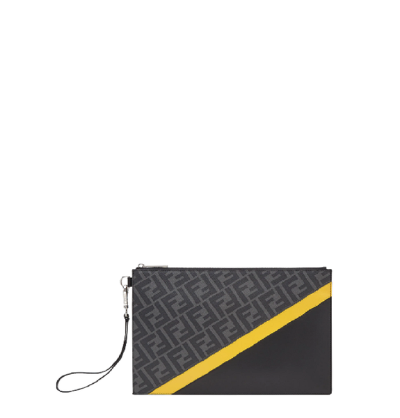  Túi Nam Fendi Flat Pouch 'Grey' 