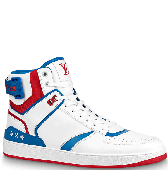  Giày Nam Louis Vuitton Rivoli Sneaker Boot 'Red Blue' 