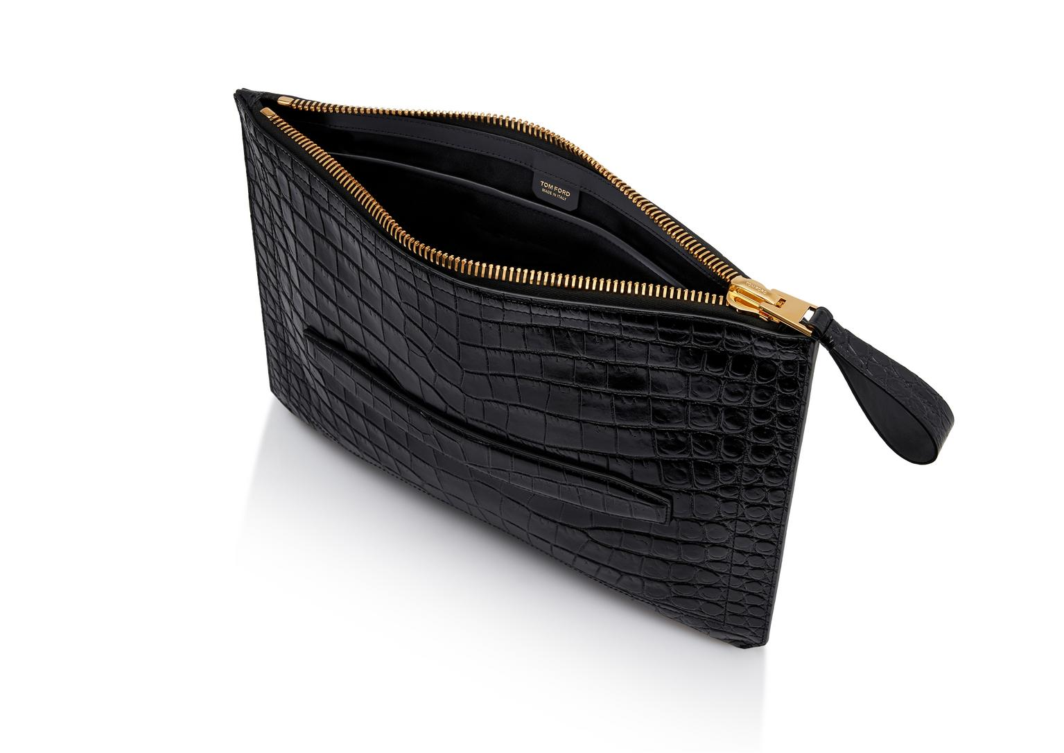 Túi Nam Tom Ford Printed Alligator Buckley Handle H0271T-LCL168