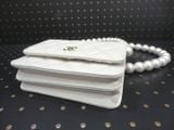  Túi Nữ Chanel Chain Wallet Lambskin 'White' 
