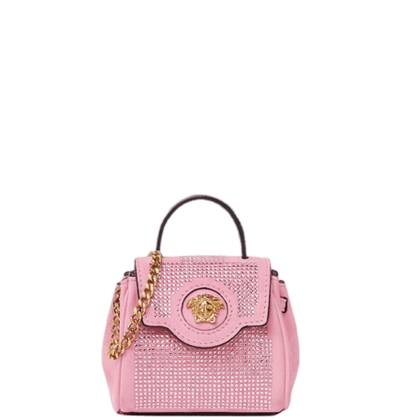  Túi Nữ Versace La Medusa Studded Micro 'Pink' 