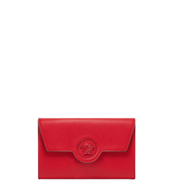  Túi Nữ Versace La Medusa Long Wallet 'Red' 