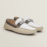  Giày Nam Hermes Irving Moccasin 'Blanc Beige' 