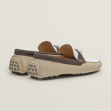  Giày Nam Hermes Irving Moccasin 'Blanc Beige' 