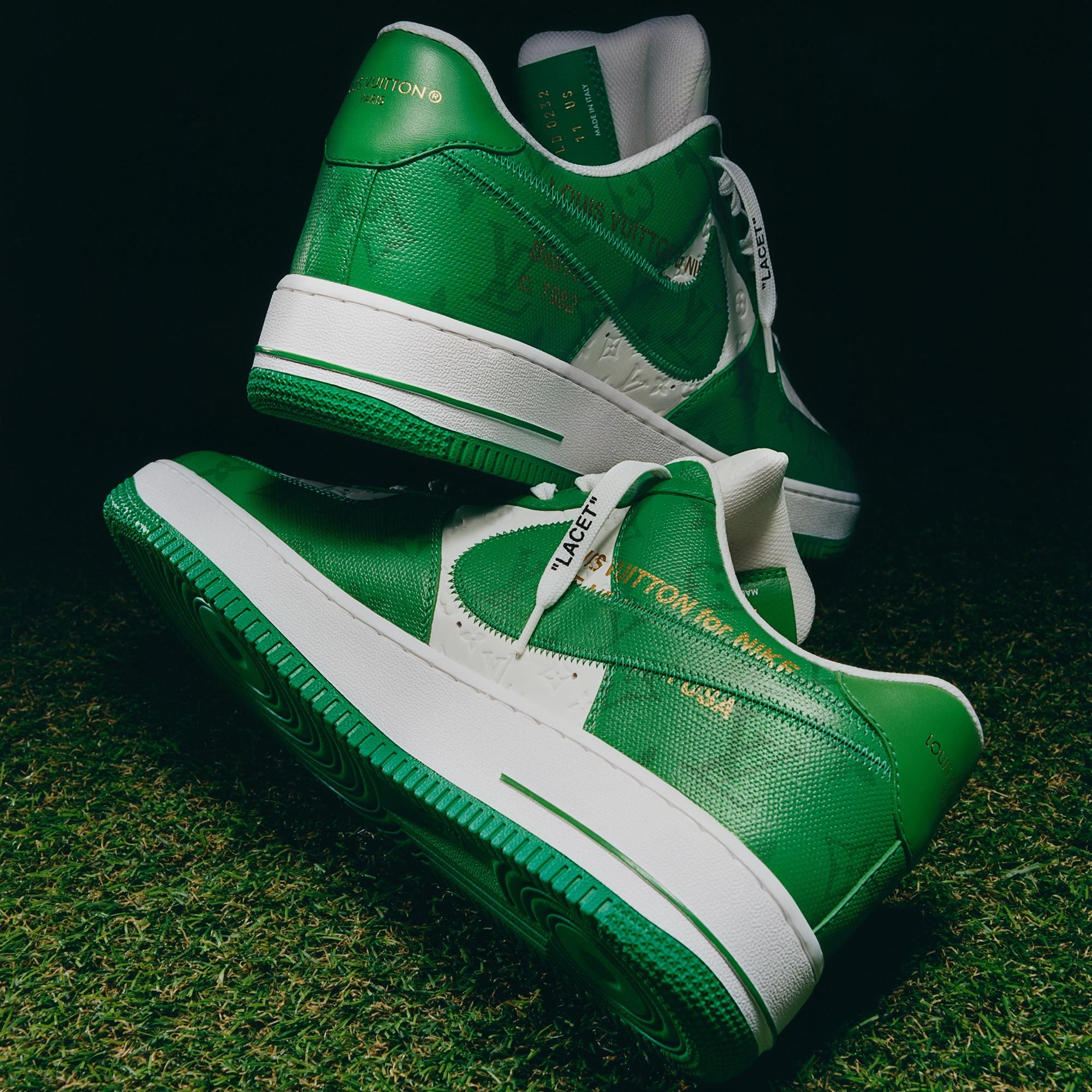 Nike Air Force 1 Low x LOUIS VUITTON LV 'Green White' 1A9V9V