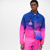  Túi Nam Louis Vuitton In The Loop 'Pink Blue Green Taurillon Illusion Leather' 
