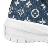  Giày Nữ Louis Vuitton Lv Squad Trainer Boots 'Navy Blue' 