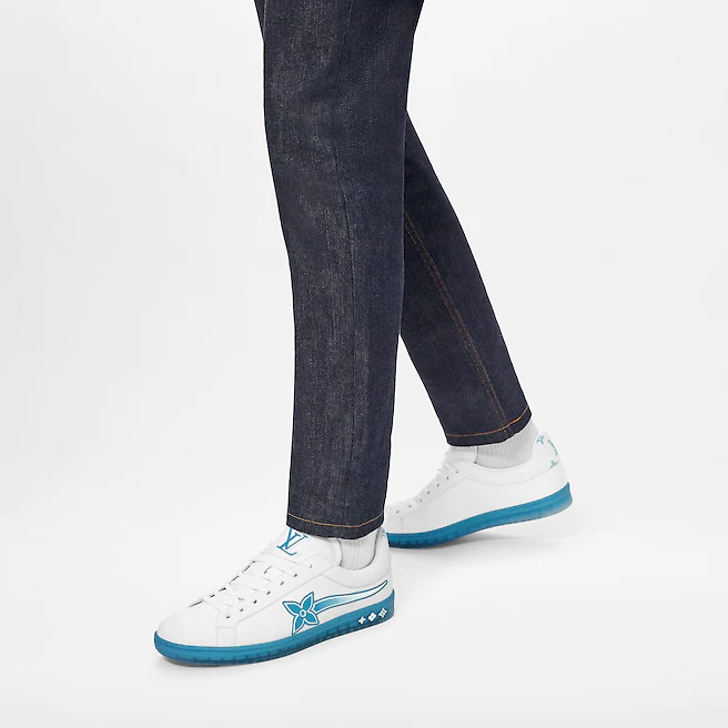  Giày Nam Louis Vuitton Luxembourg Samothrace Trainers 'Blue Monogram' 