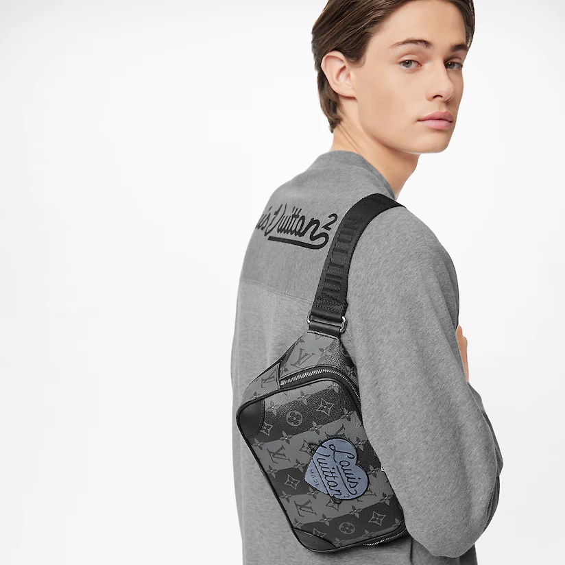  Túi Nam Louis Vuitton New Sling Monogram Stripes 'Eclipse Canvas' 
