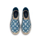  Giày Nữ Louis Vuitton Starboard Flat Espadrilles 'Navy Blue' 