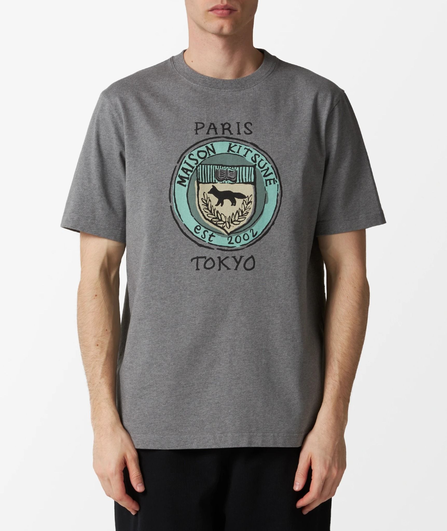  Áo Maison Kitsune City Coins 'Grey' 