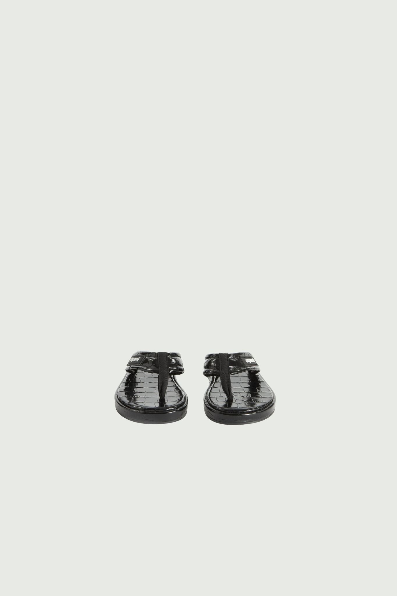  Dép Coperni Croco Branded Flip Flop 'Black' 