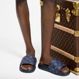  Dép Nam Louis Vuitton Waterfront Mules 'Marine' 