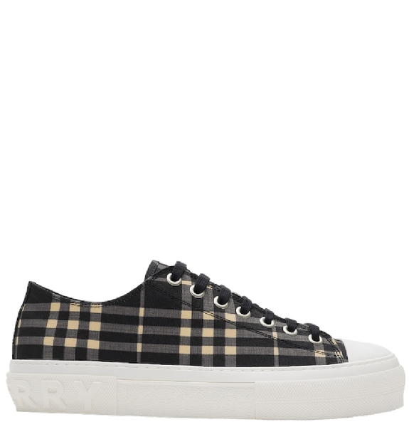 Giày Nam Burberry Check Sneakers 'Black Calico' 