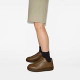  Giày Nam Burberry Leather Box Sneakers 'Shrew' 
