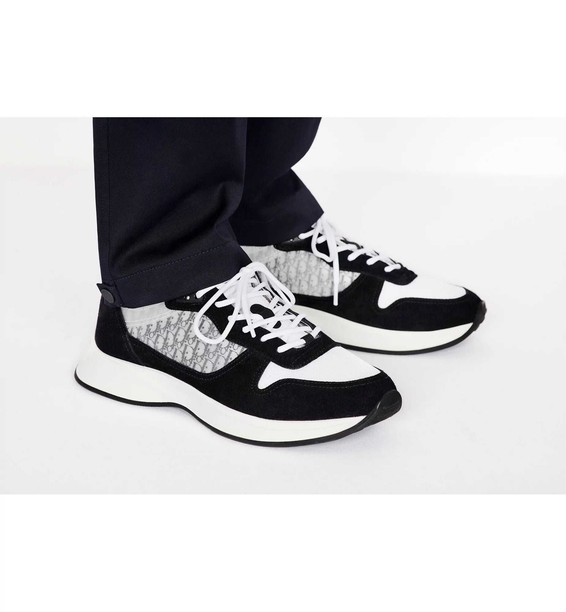  Giày Nam Dior B25 Runner Sneaker 'Black' 